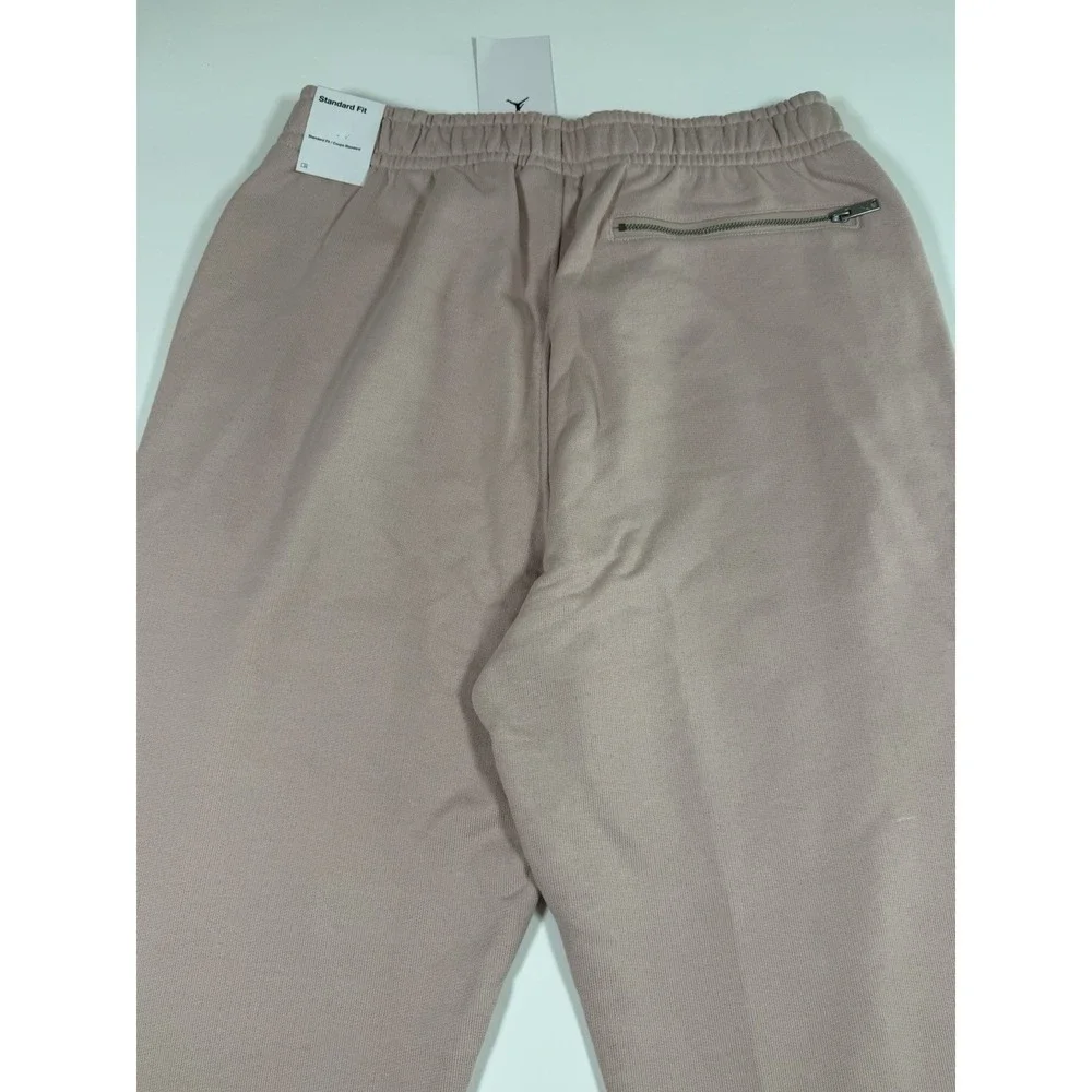 Nike Air Jordan Men's M Wordmark Fleece Sweatpants Faded Pink FZ3954-601 NEW